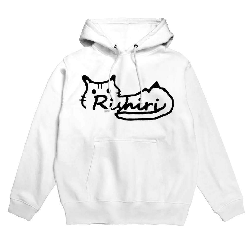 島猫りしり　公式ショップの利尻わん・にゃんクラブ公式ロゴマーク Hoodie