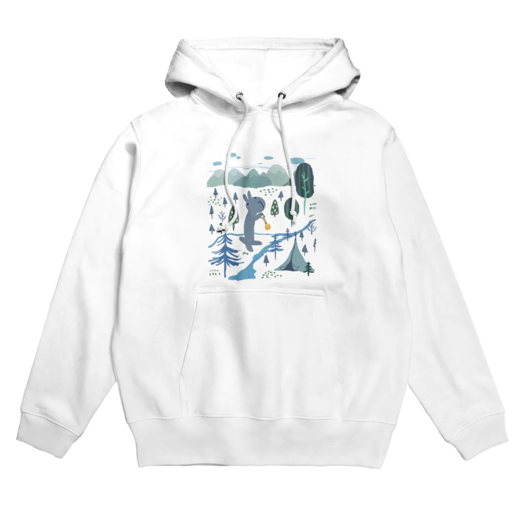 Mountain-and-Valleyの北欧風うさぎ Hoodie