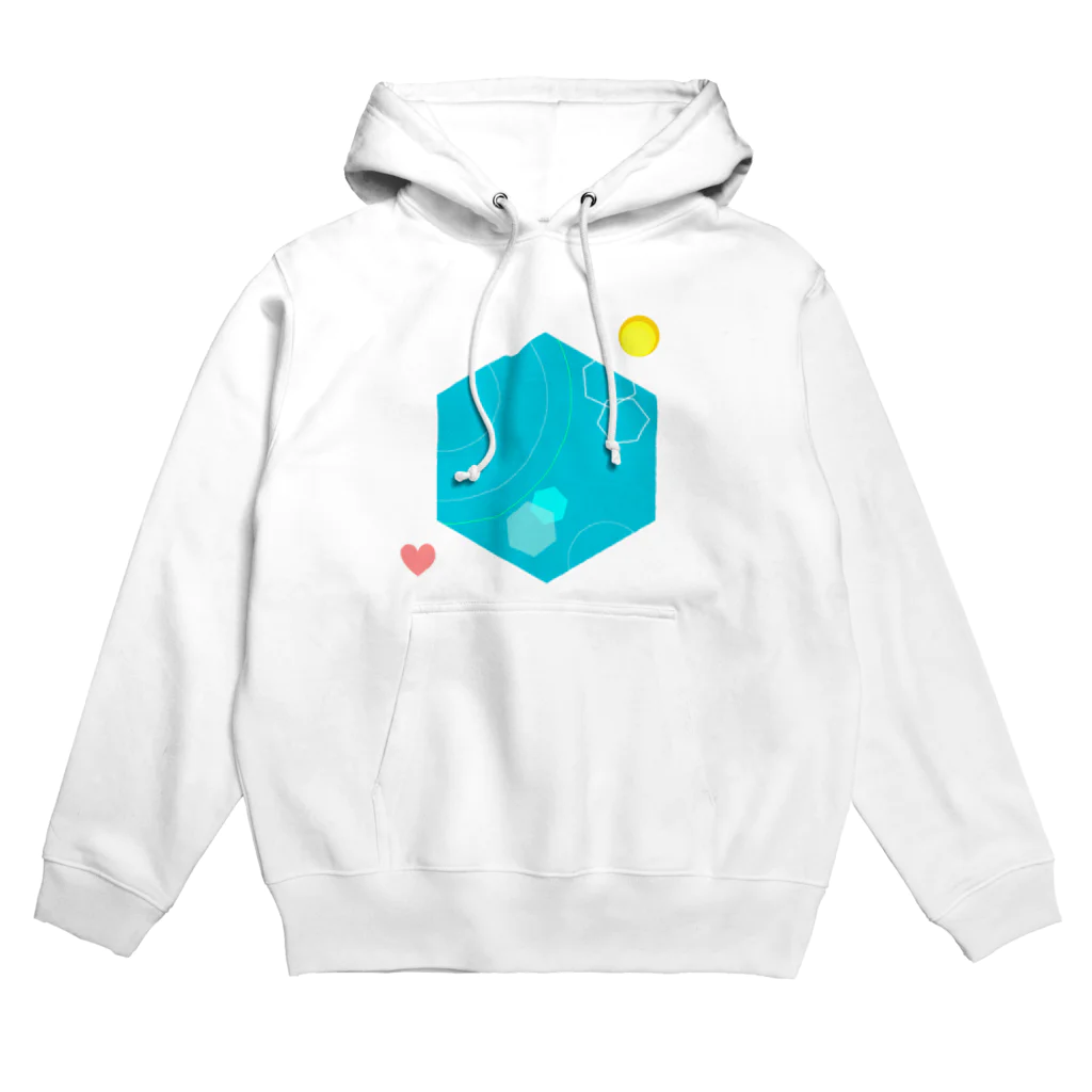 世界地図のLOVE The Earth Hoodie