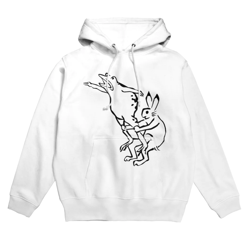 HOUSOの鳥獣戯画現代版　組体操 Hoodie