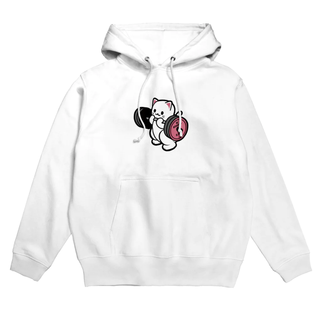 きんにく村SHOPのばーべるニャンコ Hoodie