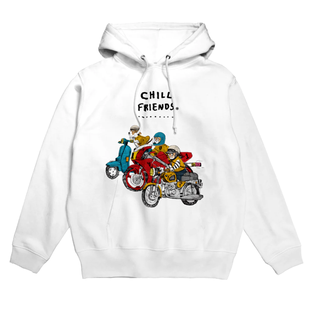 MAiのCHILL FRIENDS_バイカーズ Hoodie