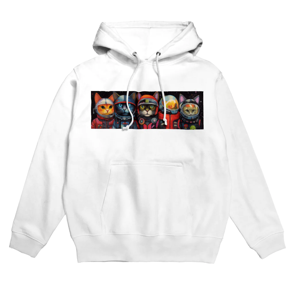 CONACHIの勇気ある5人のネコ探検家たち Hoodie