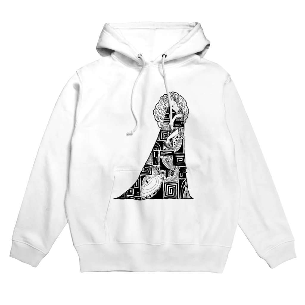 入り江わにアナログ＆生成店のクリムト風の女 Hoodie