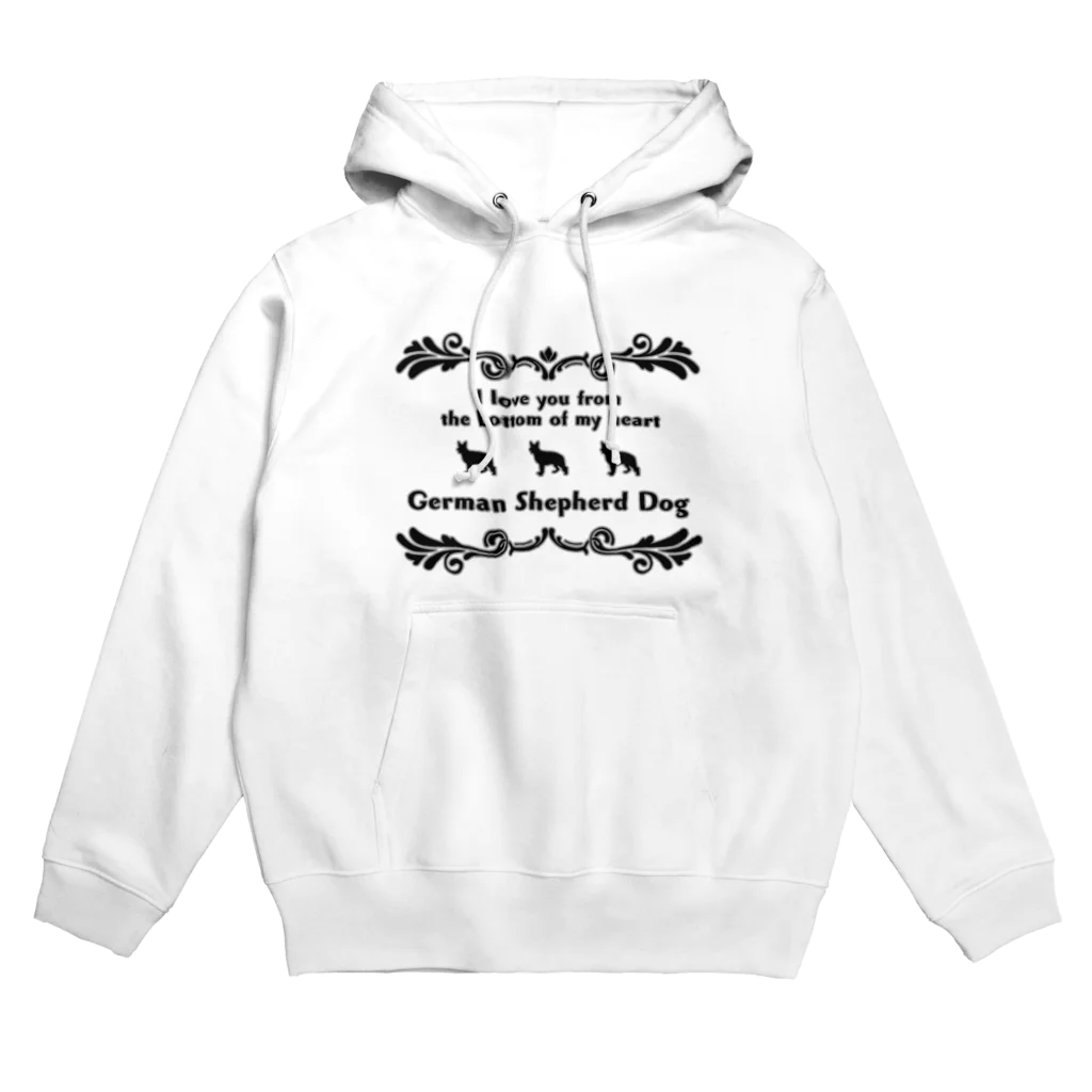 onehappinessのジャーマンシェパードドッグ　wing　onehappiness Hoodie