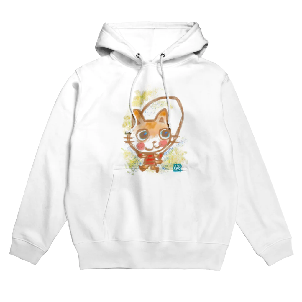 parsleycoのなわとびする猫 Hoodie