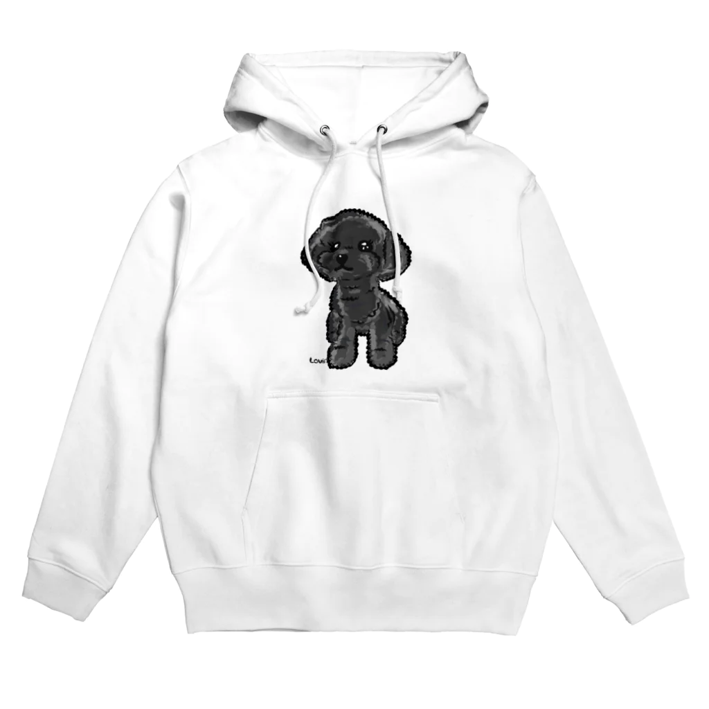 Lovin’のトイプードル　ブラック Hoodie