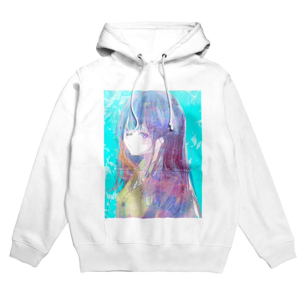 帆波　綾の青髪 Hoodie