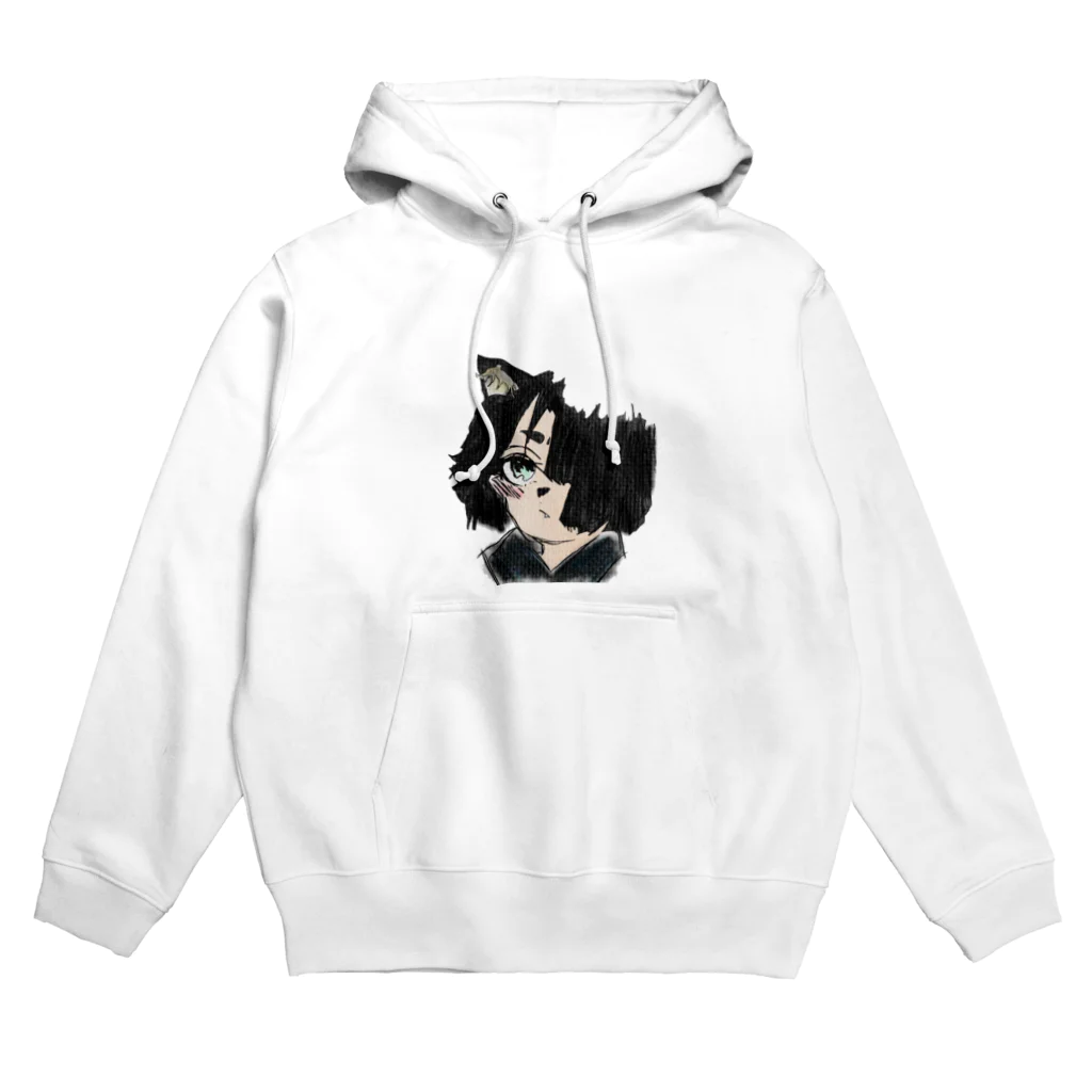 みつまめこshopの猫耳少女 Hoodie