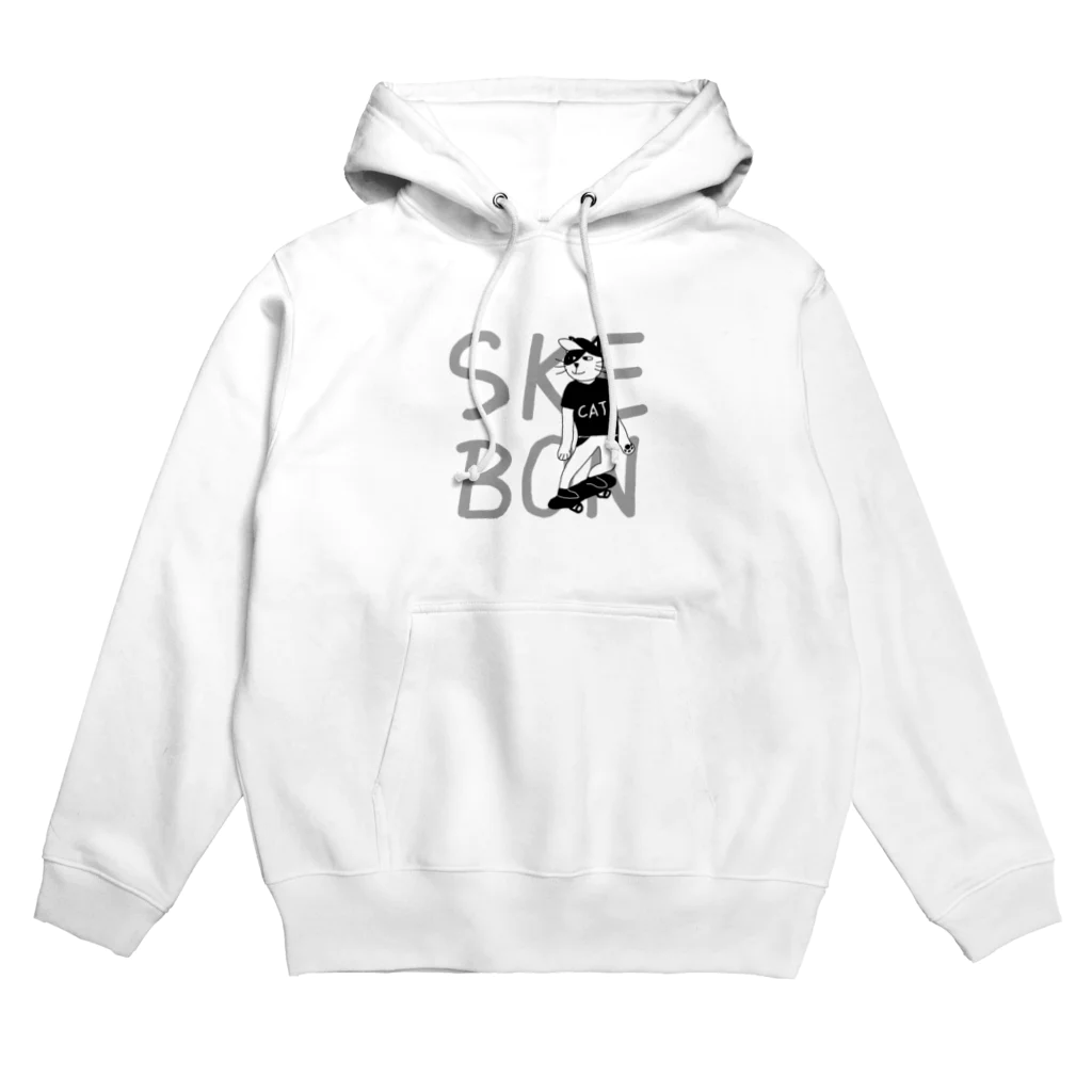 【KOTCH】 Tシャツショップのスケボーキャット Hoodie