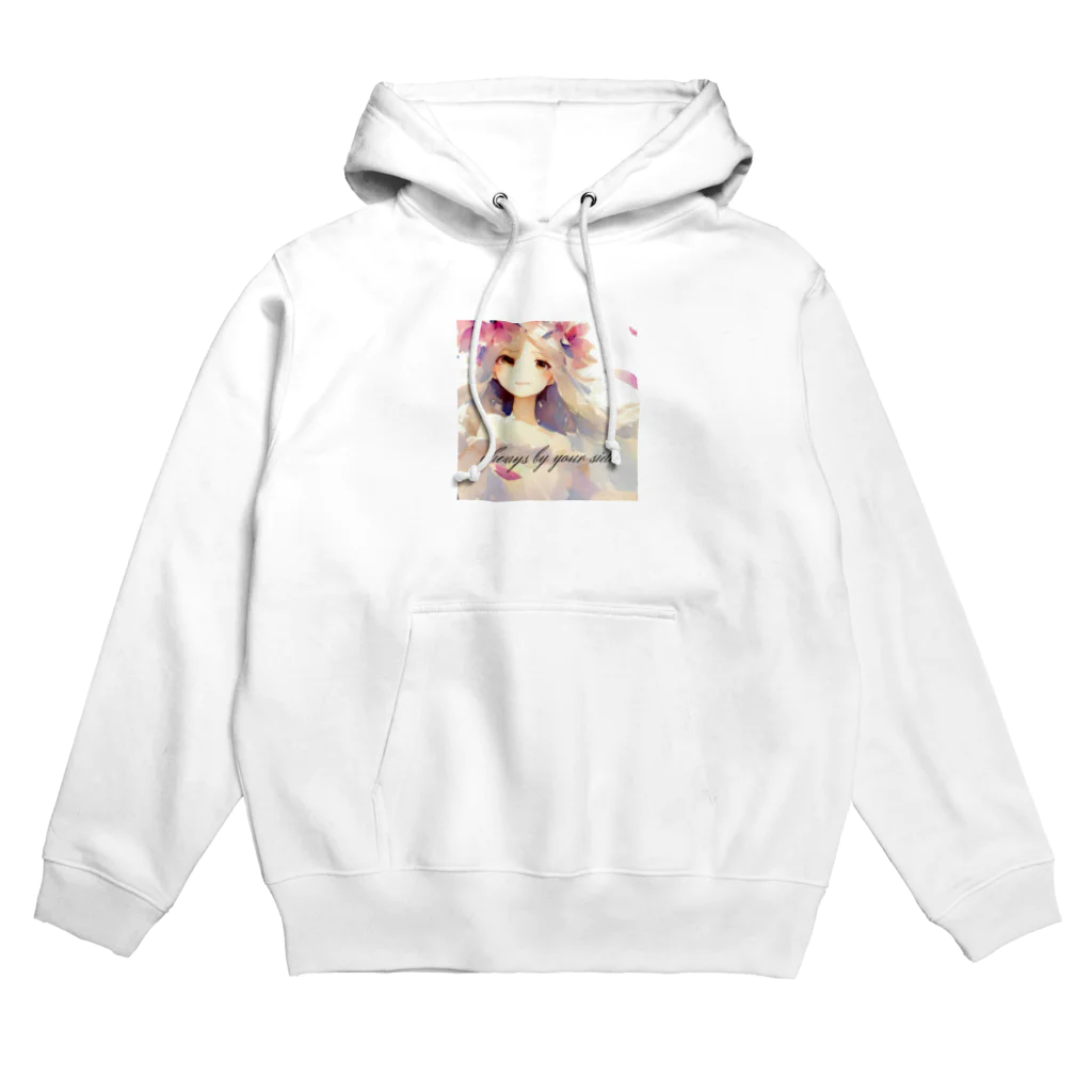 sweetsmailstudioの水彩画少女 Hoodie