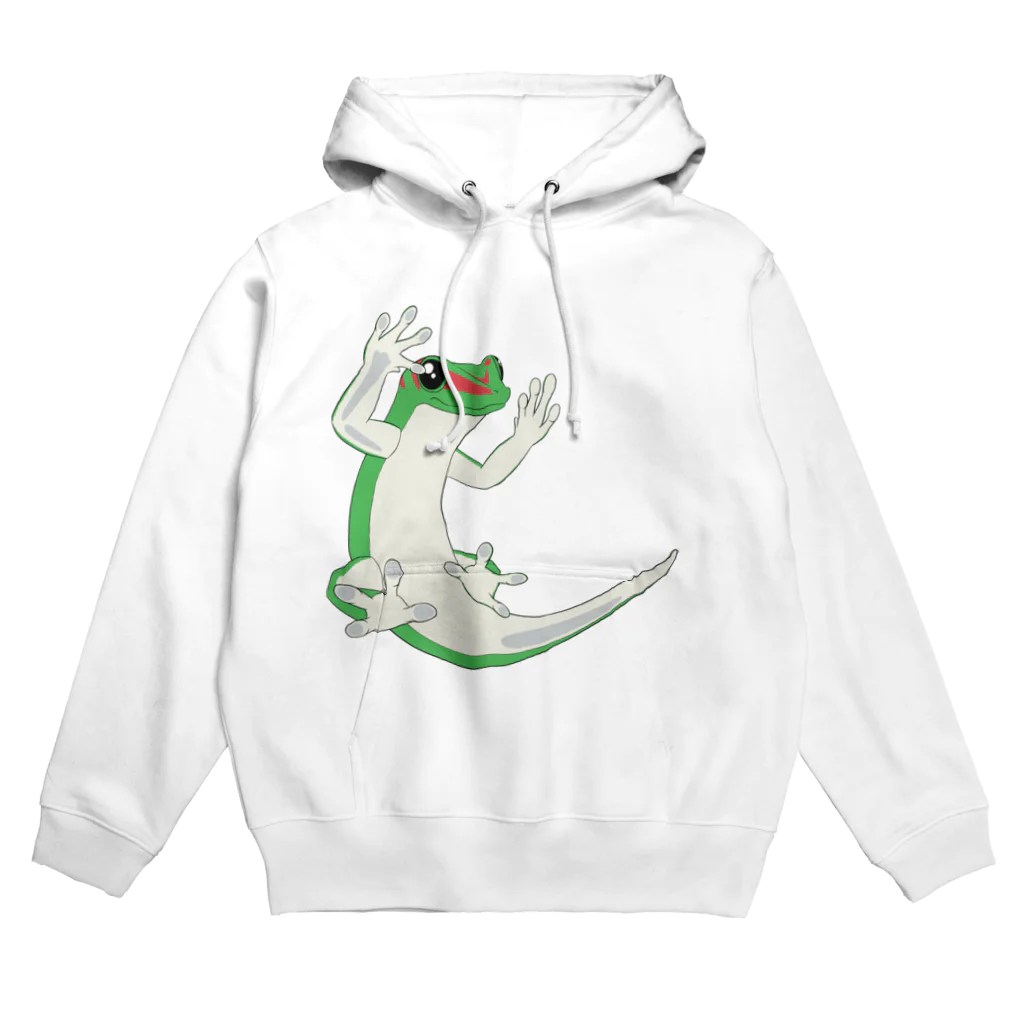 mini gecooperの餌欲しそうにこちらを見つめるグランディスヒルヤモリ Hoodie