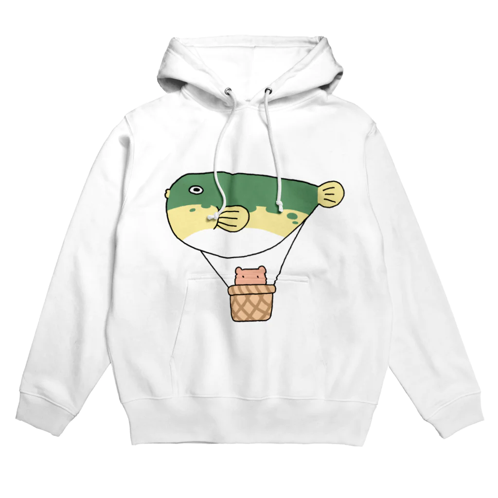 すぎもとゆうまのお店のメンダコを運ぶクサフグ号 Hoodie