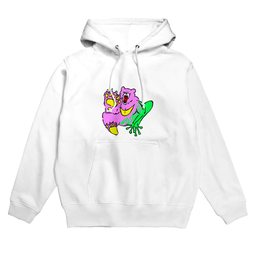 楽しいタカちゃんのくま吉がえる Hoodie