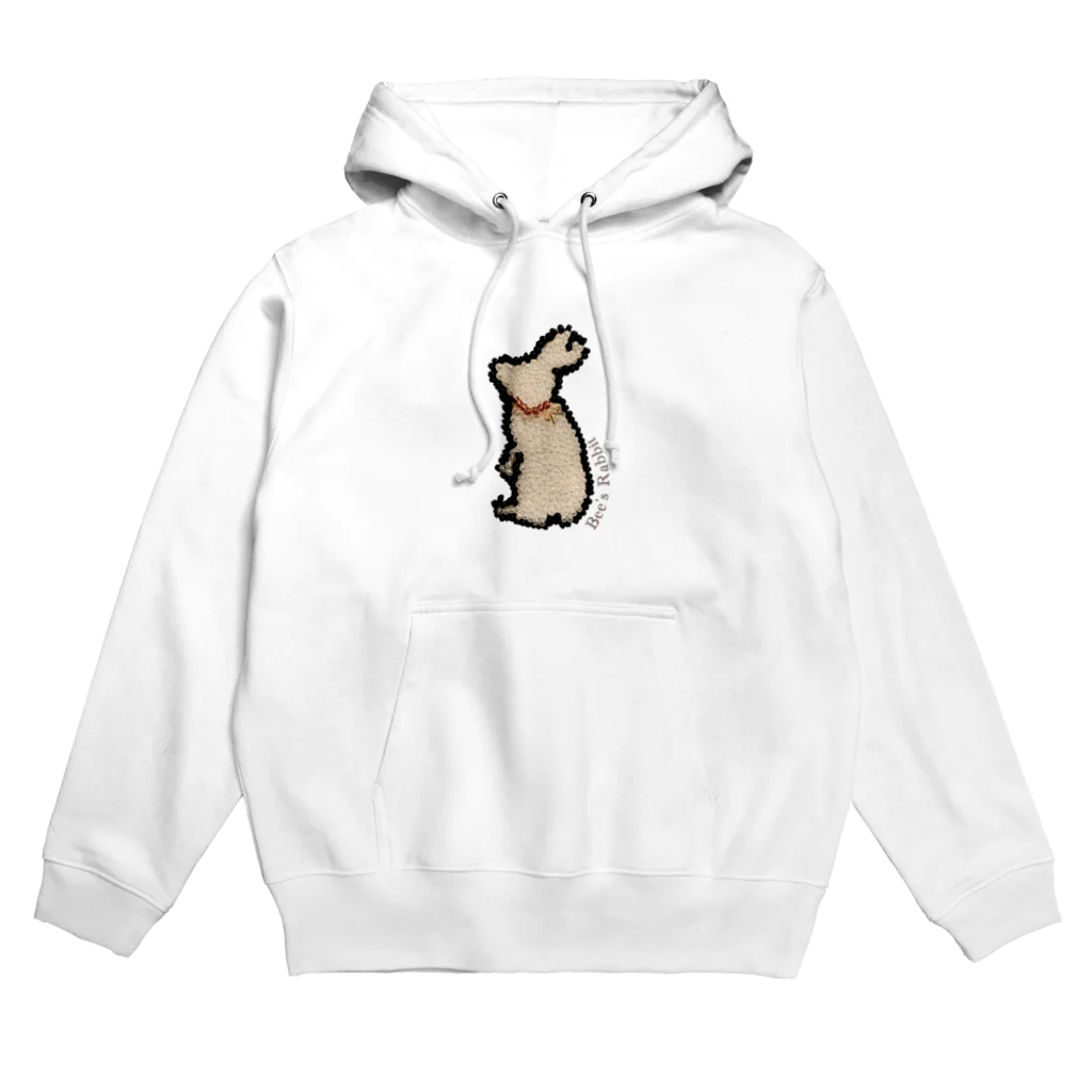 Mouse Houseのビーズ刺繍のうさぎ、 Hoodie