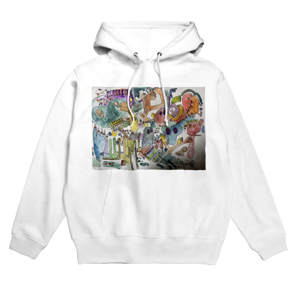 macrameseikoのガイコツフェスティバル Hoodie