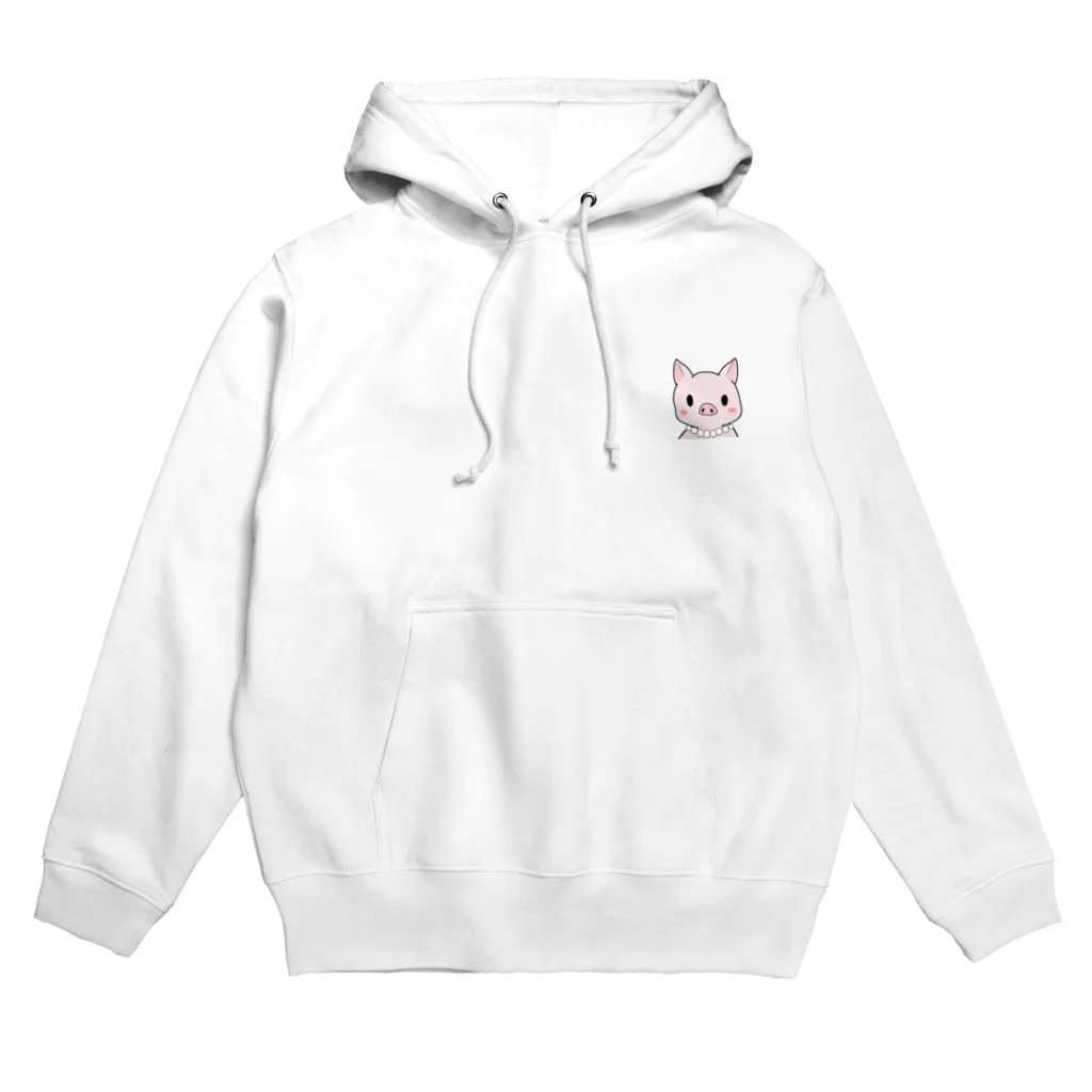 世界地図の豚に真珠 Hoodie