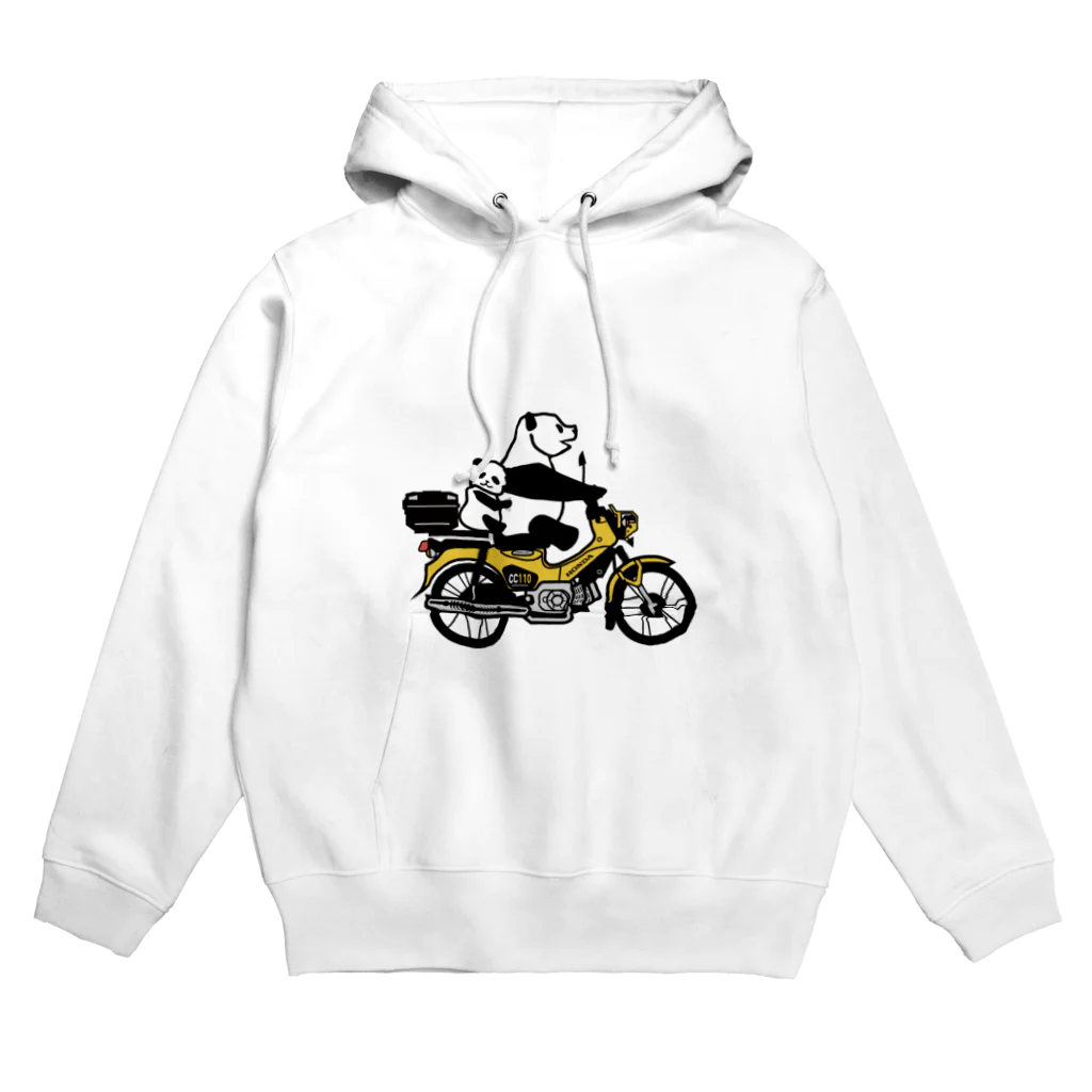 へっぽこデザインのクロスカブ　綺麗な黄色 Hoodie