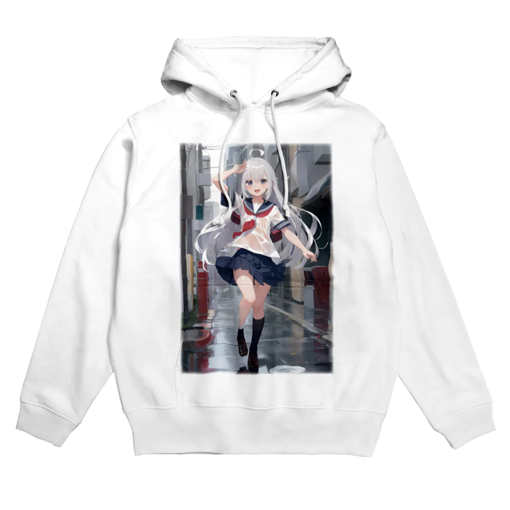 KAZAHANAの雨上がりの少女 Hoodie