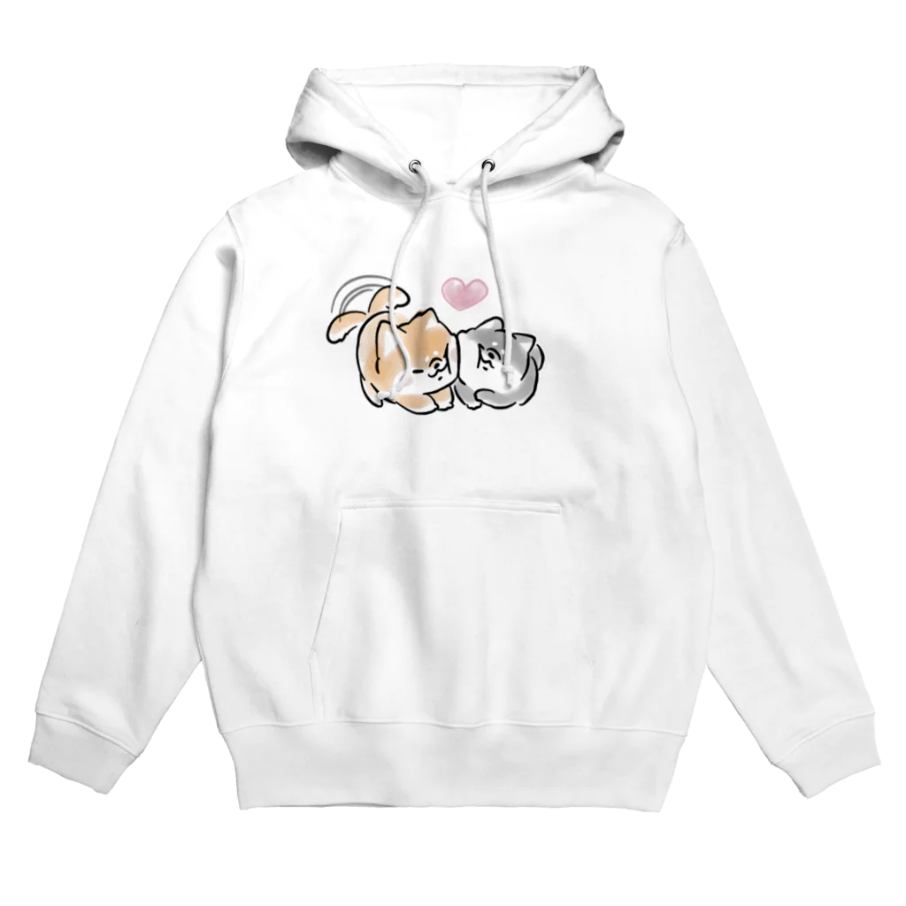 ほんわかしばいぬのほんわかしばいぬ(すりすり) Hoodie