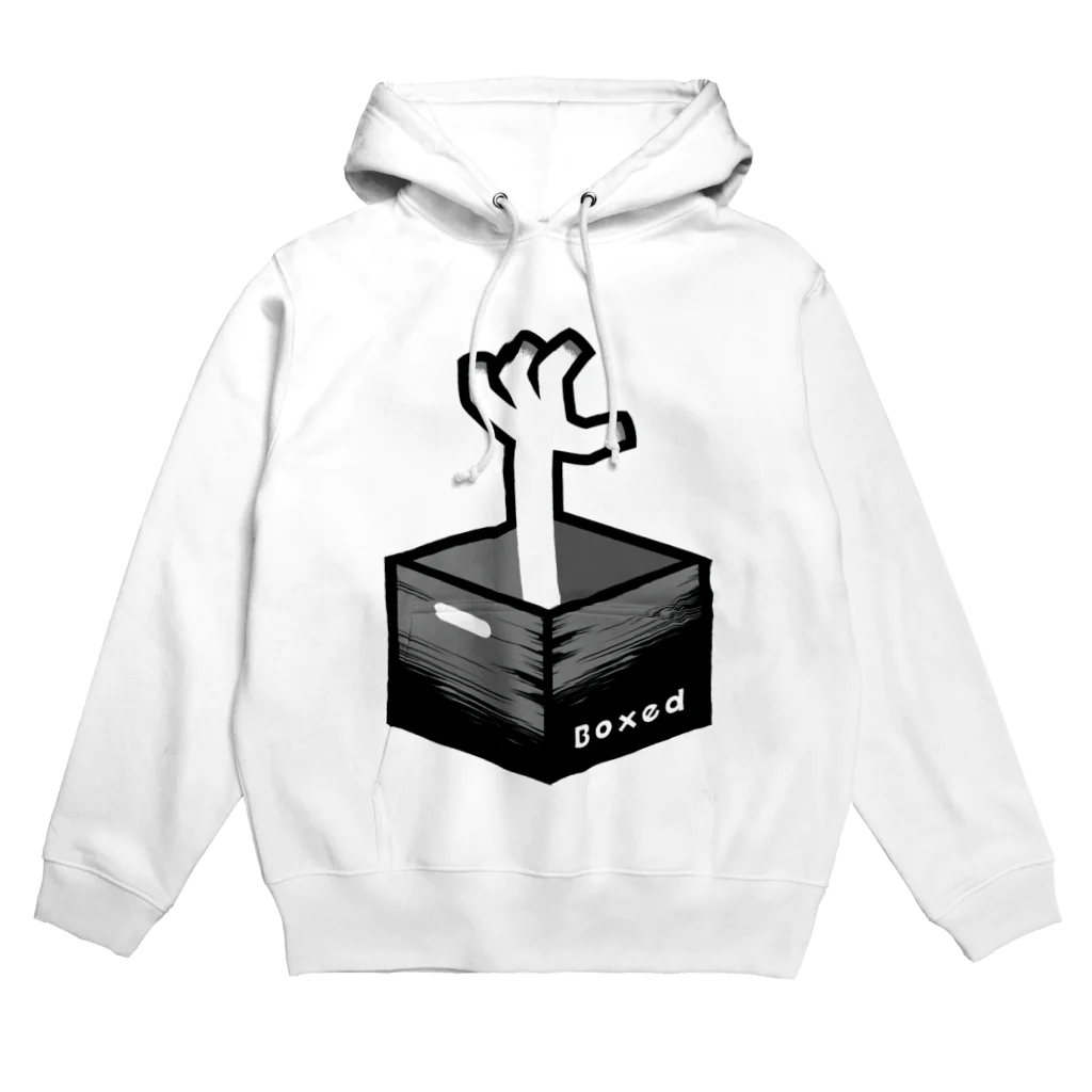 ツギハギ ニクの【Boxed * Horror】白Ver Hoodie