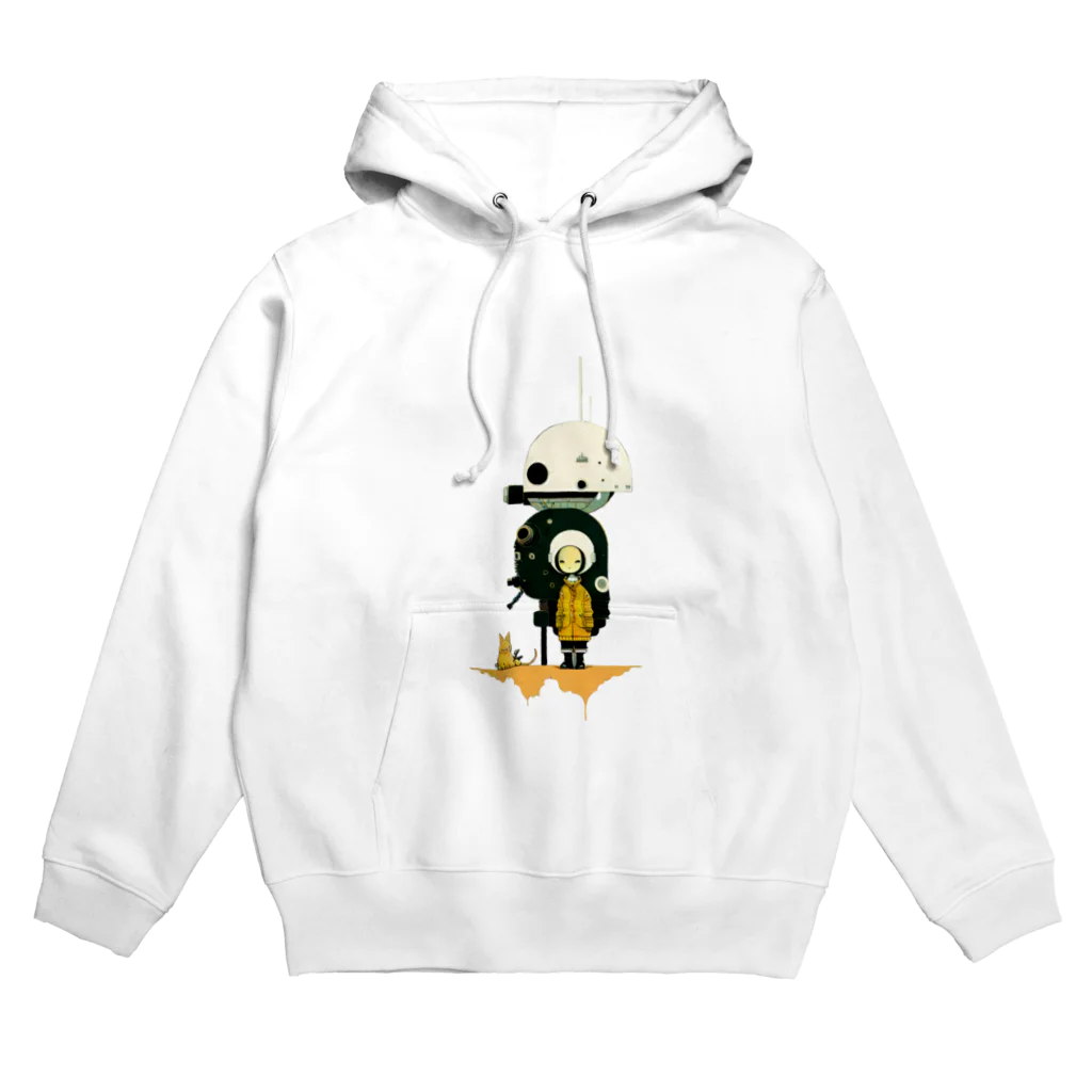 feistyIRISHの猫とエイリアン Hoodie