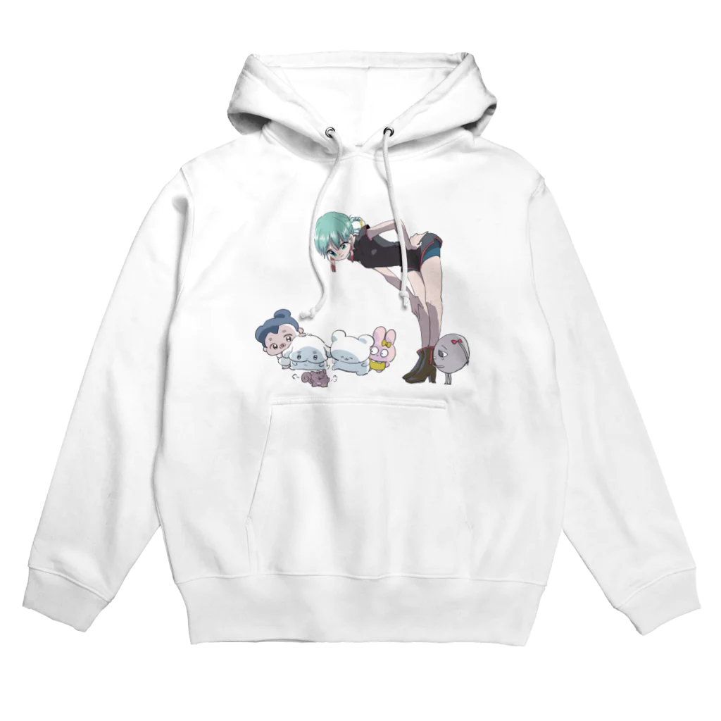 あけち旅太郎の町子、うにちゃんイン！ Hoodie