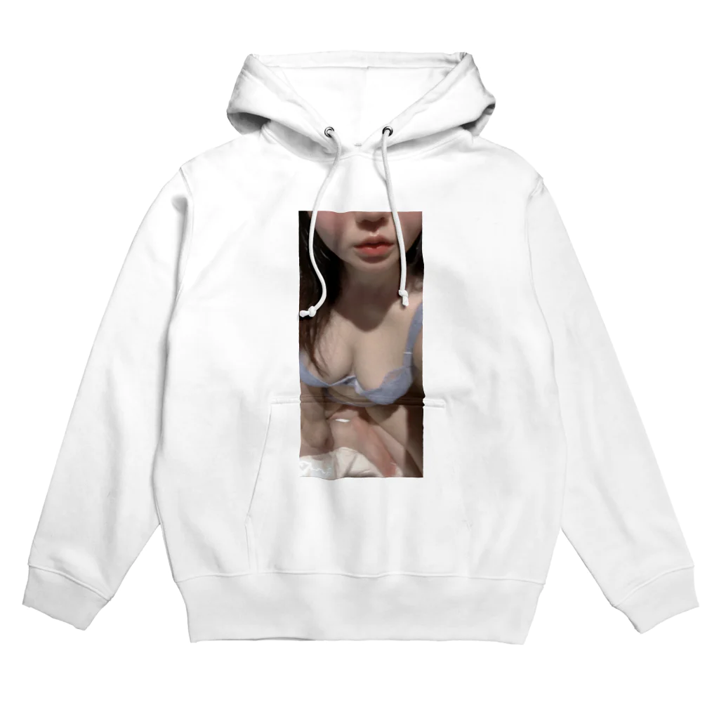 彼女ちゃんのお店の俺の彼女　ブルー Hoodie