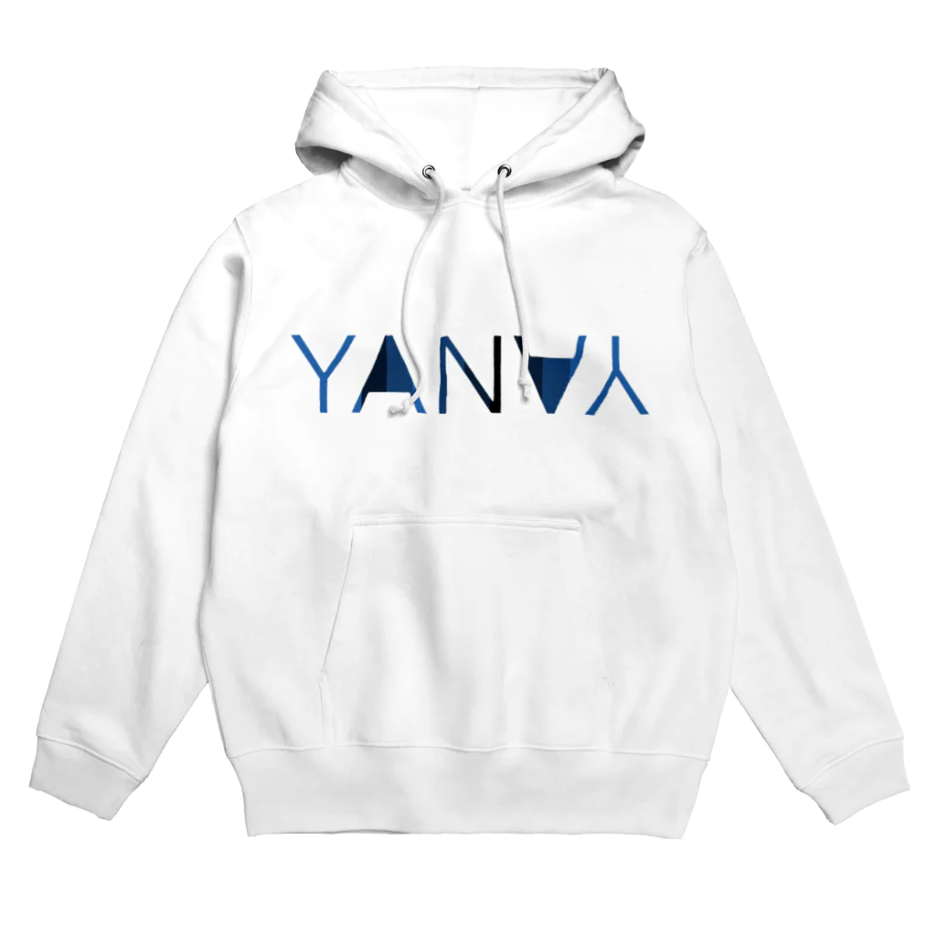 梁矢(やんや)のYANYAロゴ青系統 Hoodie