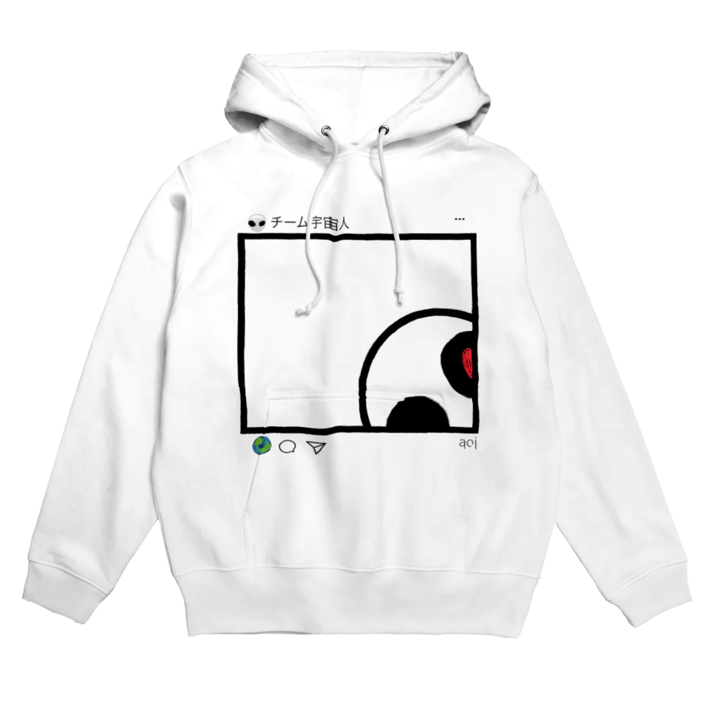 チーム宇宙人すとあのSNS風宇宙人グッズ Hoodie