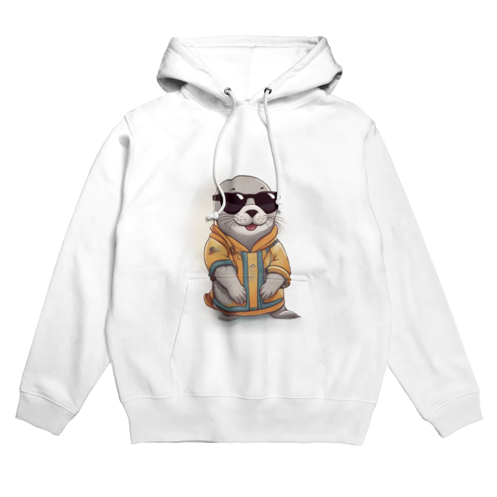 cutepetの可愛いアザラシちゃん Hoodie