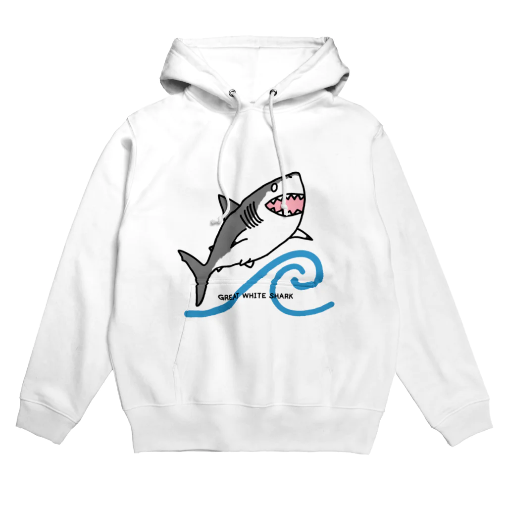 BLUENASHARKのホホジロザメ Hoodie