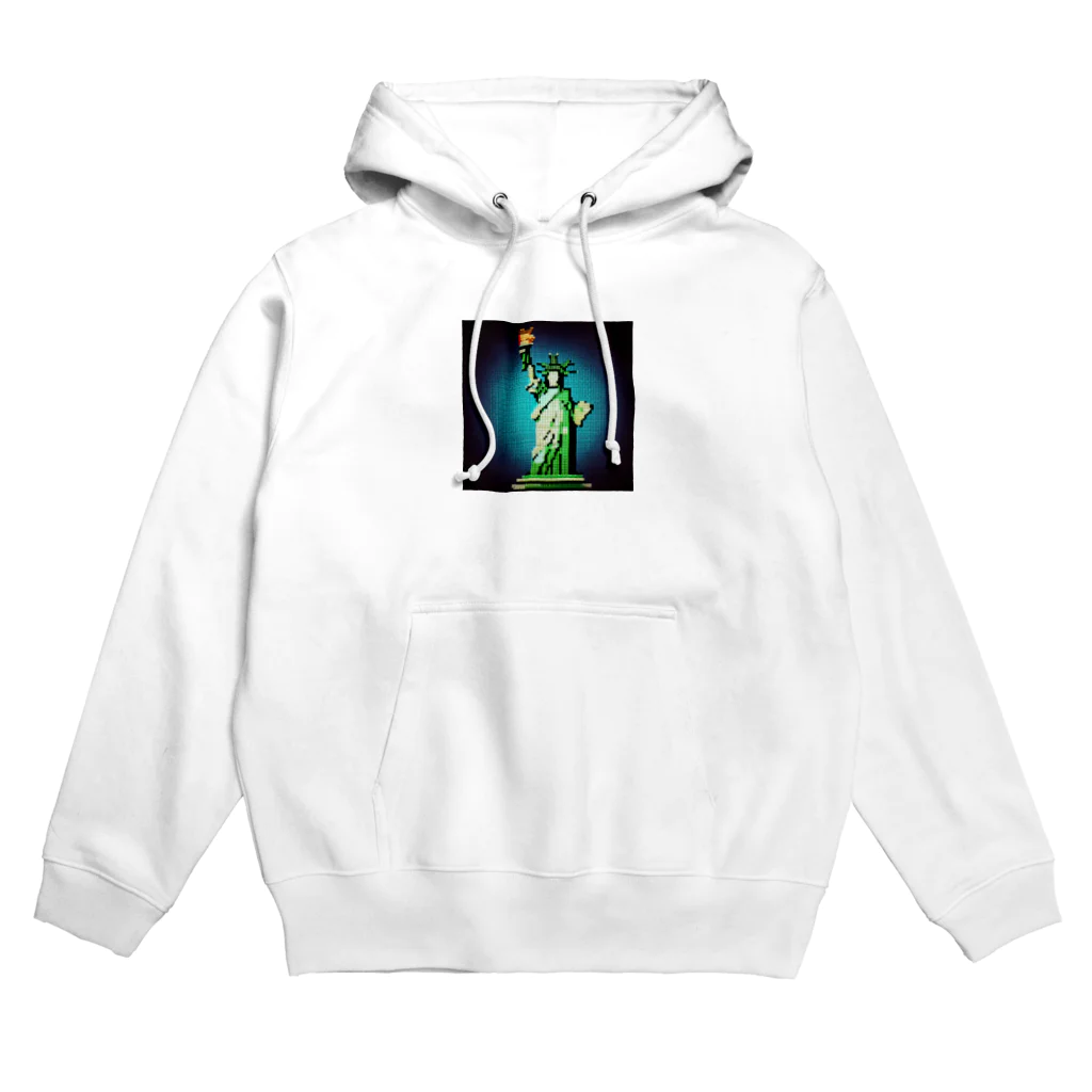 ＠世界遺産周りたい人のお店の『自由の女神』　大人気　ドット絵シリーズ　 Hoodie