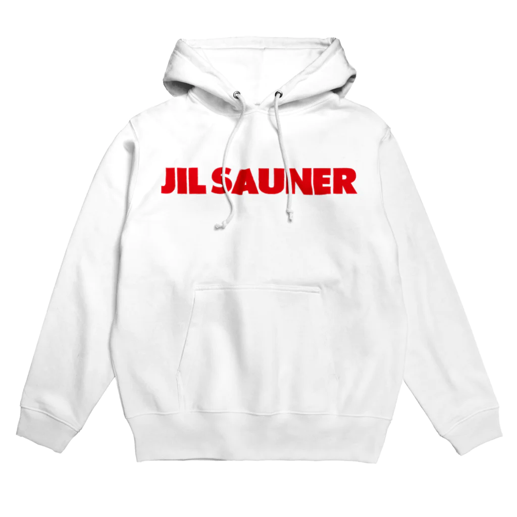 FUNNY JOKESのJIL SAUNER-ジルサウナー-赤ロゴ Hoodie