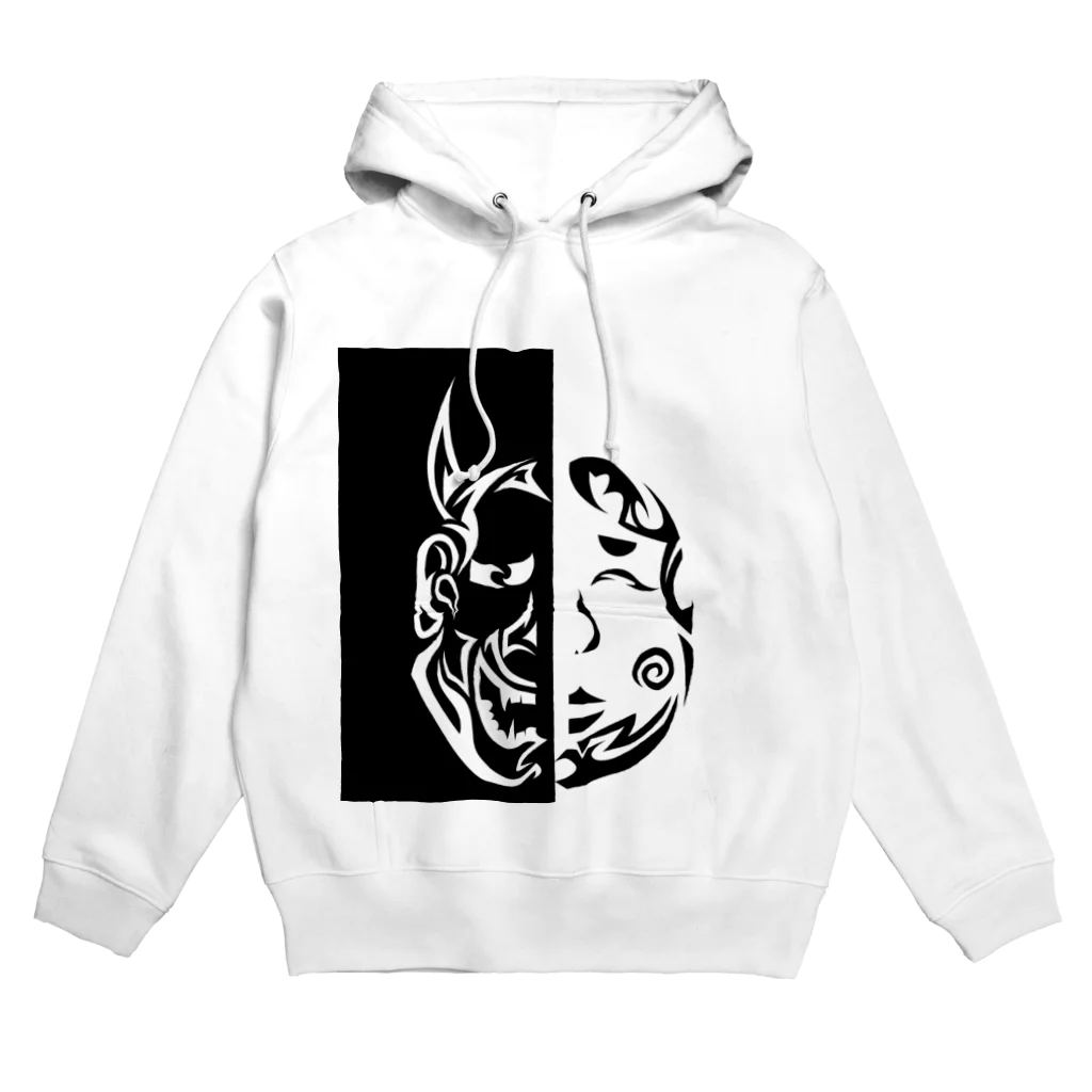 KARASU_HAGANE SHOPの善と悪 Hoodie