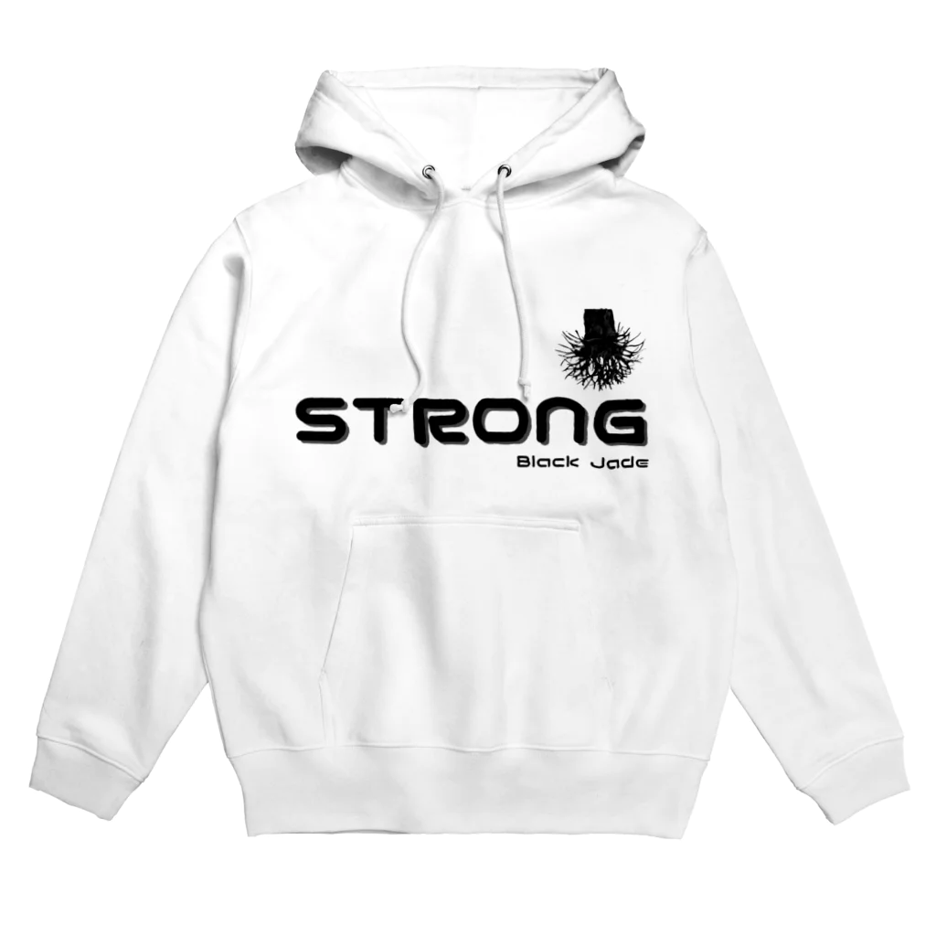 ストロング翡翠の漆黒ストロング Hoodie