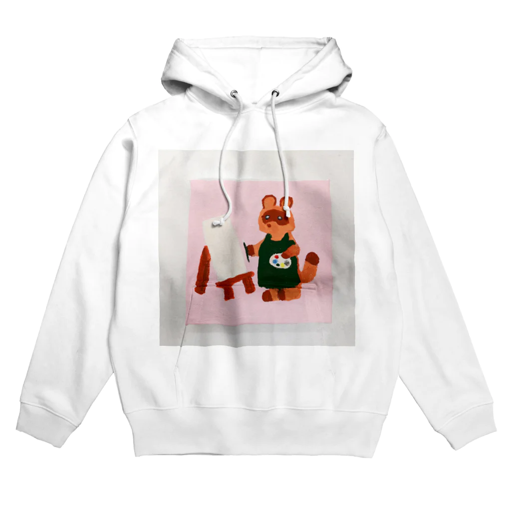 危険なたぬきのタヌキ・ザ・ピンク Hoodie