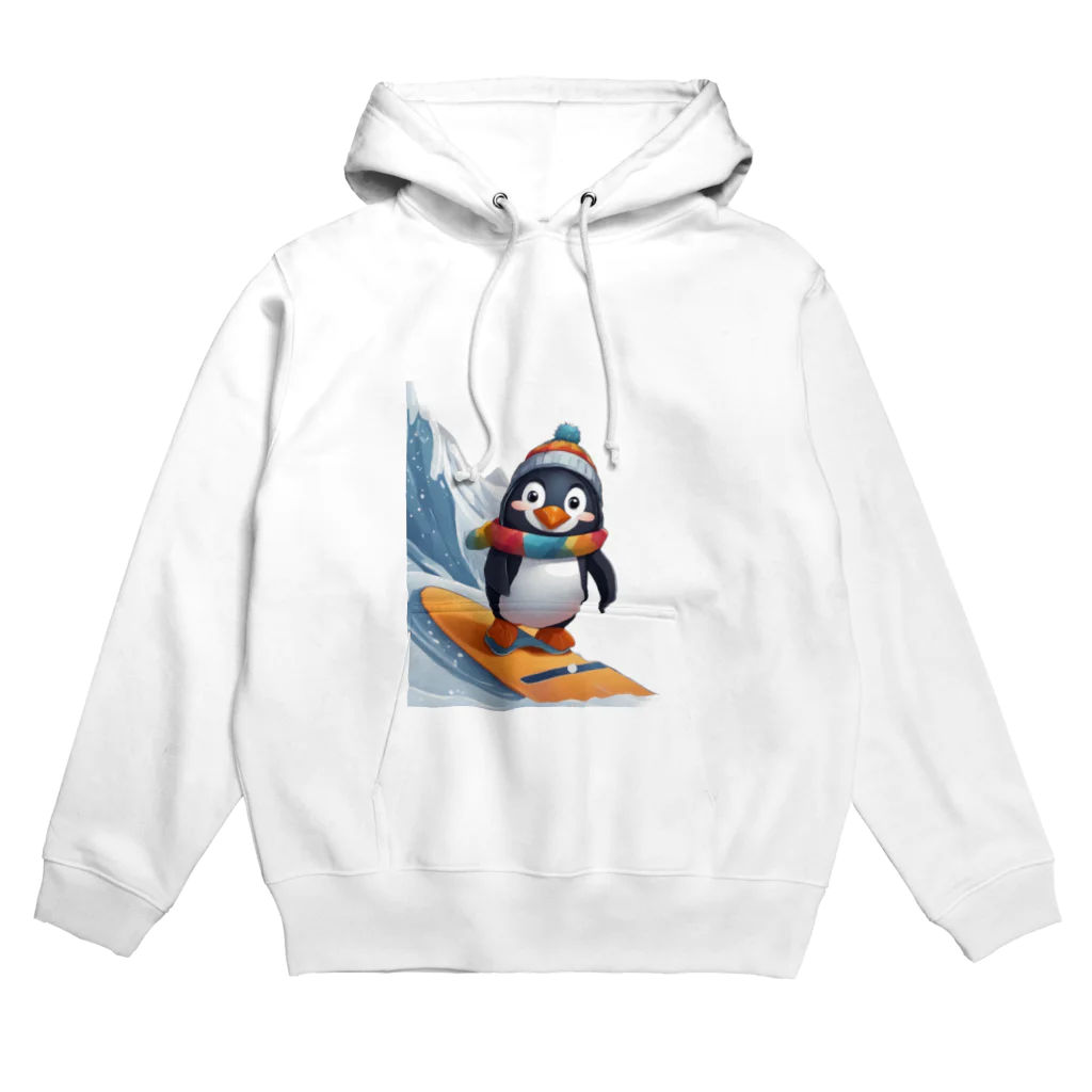 Gloriousのペンギンの冒険スノーボードパーティ Hoodie