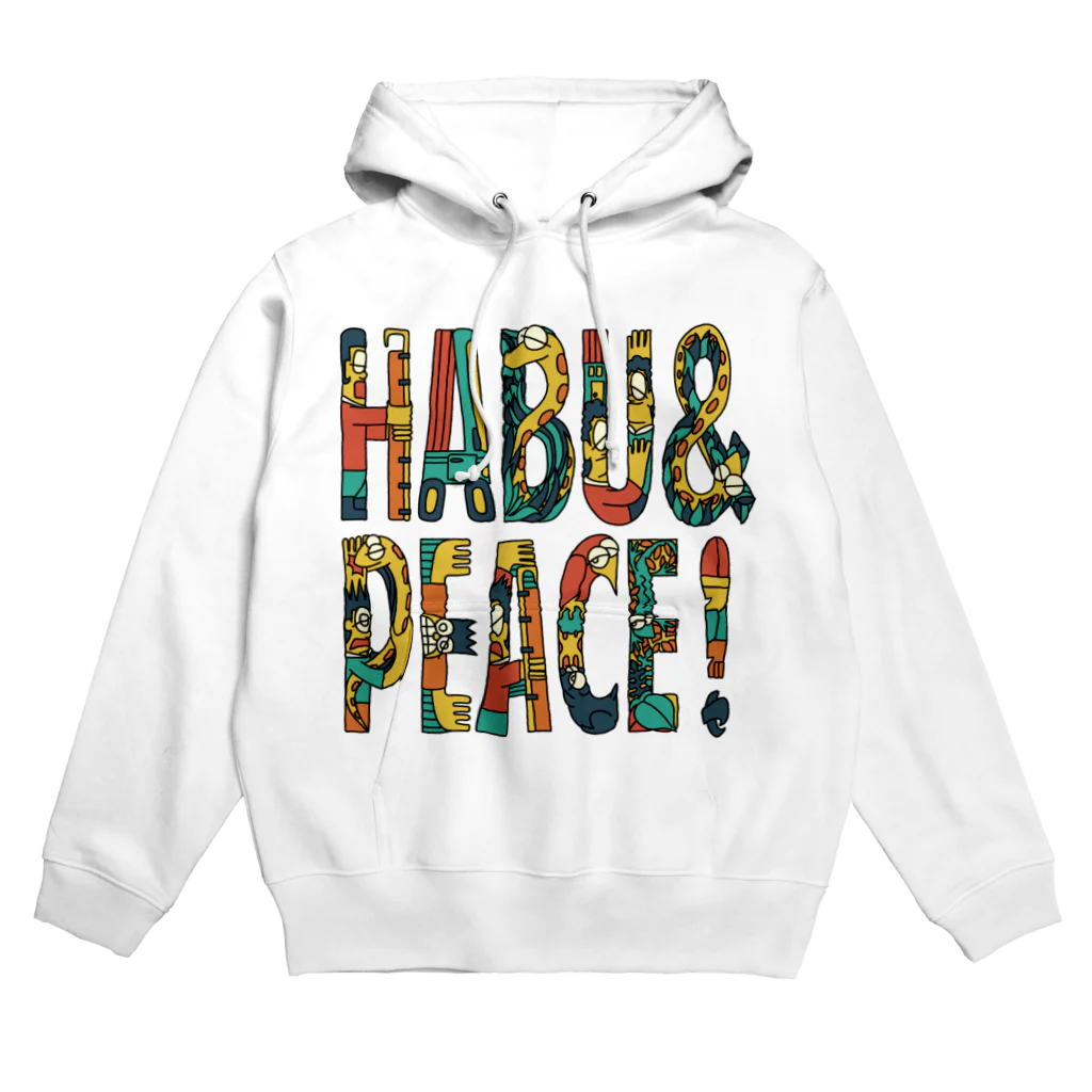 原ハブ屋【SUZURI店】のHABU & PEACE（T-SE） Hoodie