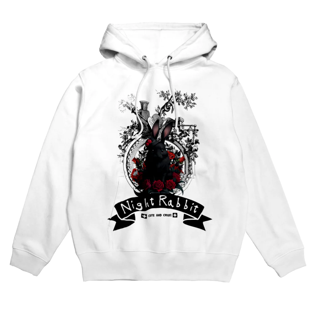 ㌍のるつぼのNight Rabbit Hoodie