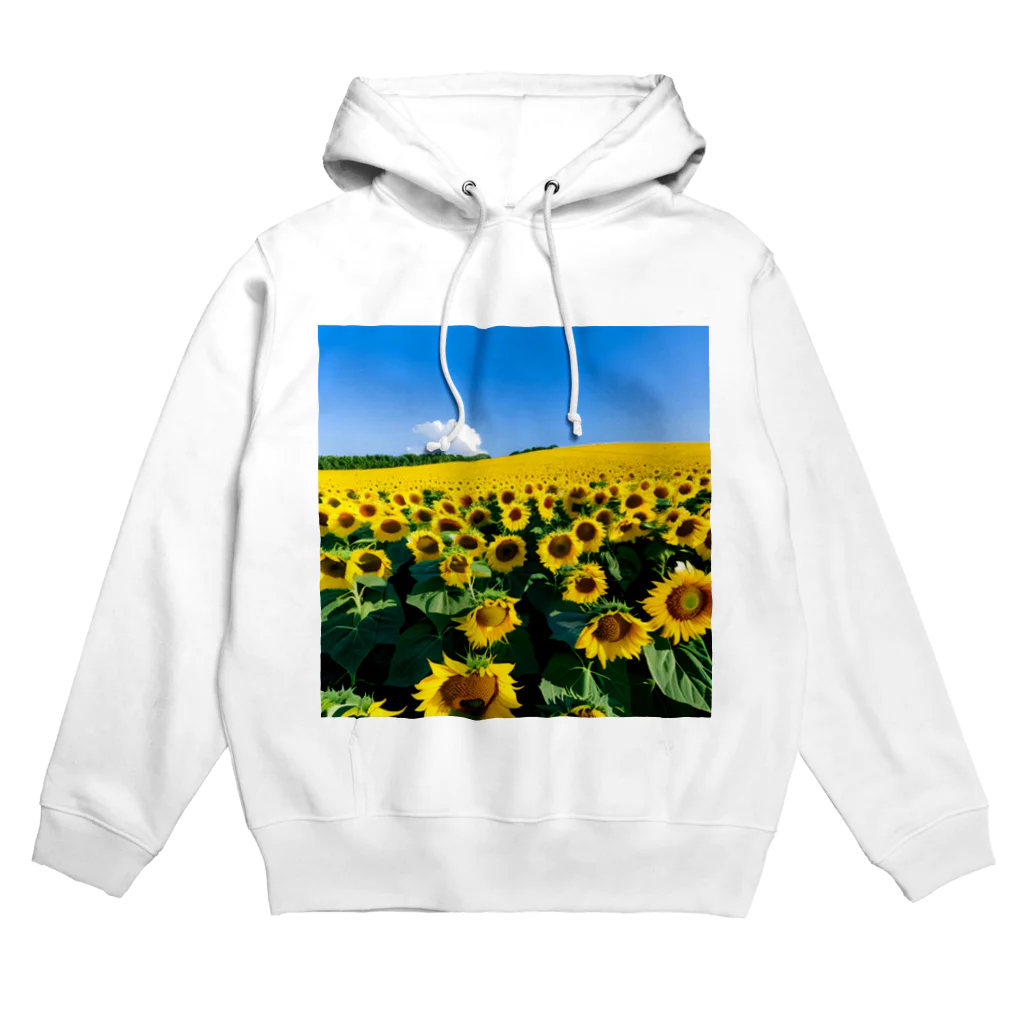 the blue seasonのヒマワリ畑 Hoodie