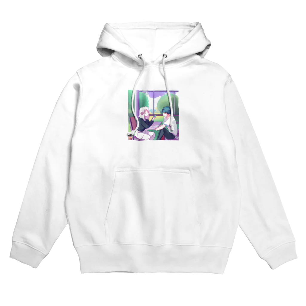 みやこのオリジナルショップのエモい大学生のカップル Hoodie