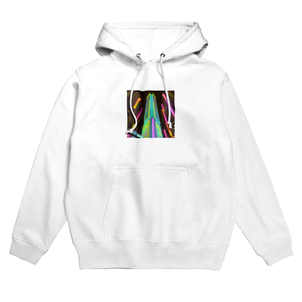 Y&Mの空に輝く星たちのように美しく光り輝くシティー Hoodie