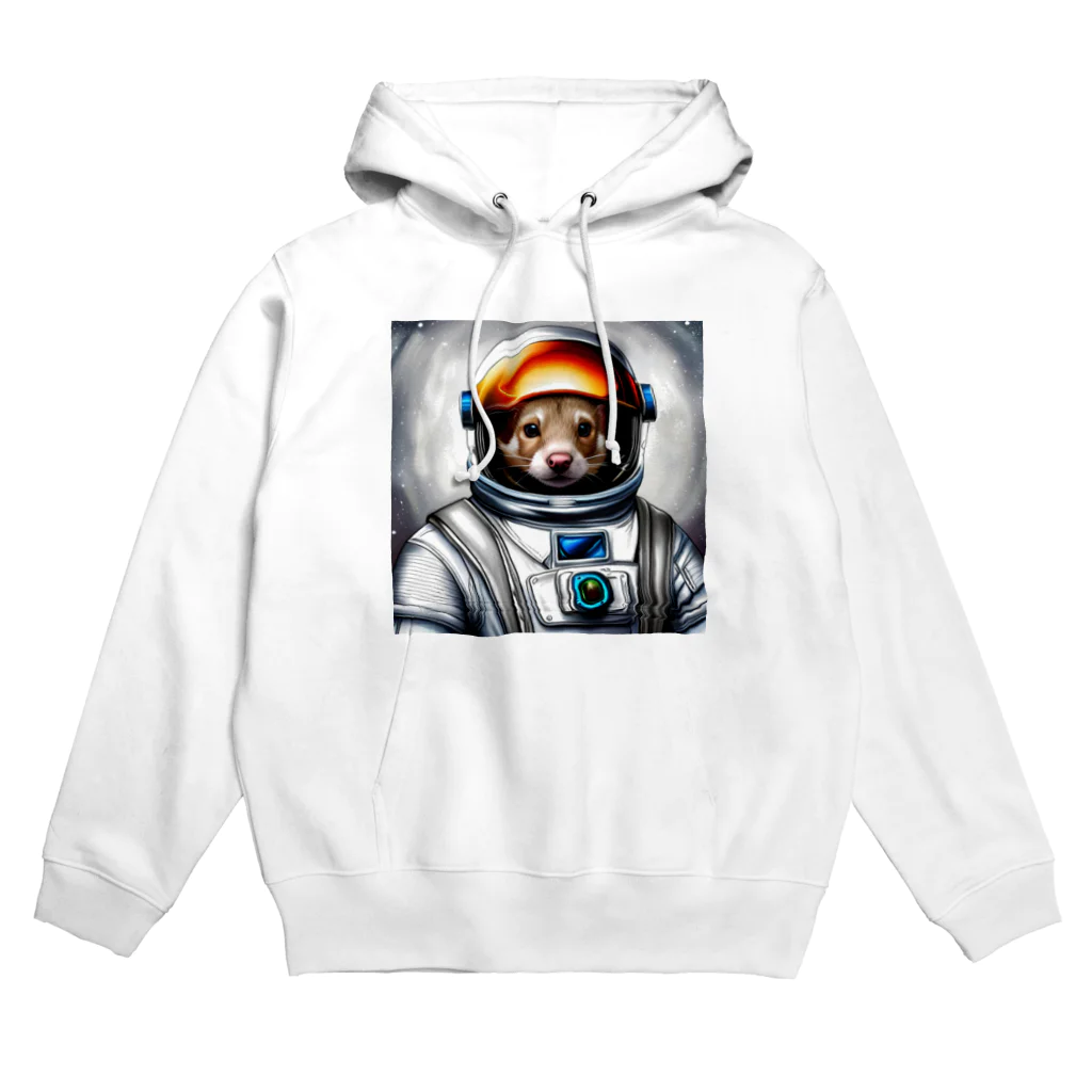 Ferret Martの宇宙を旅するフェレット Hoodie