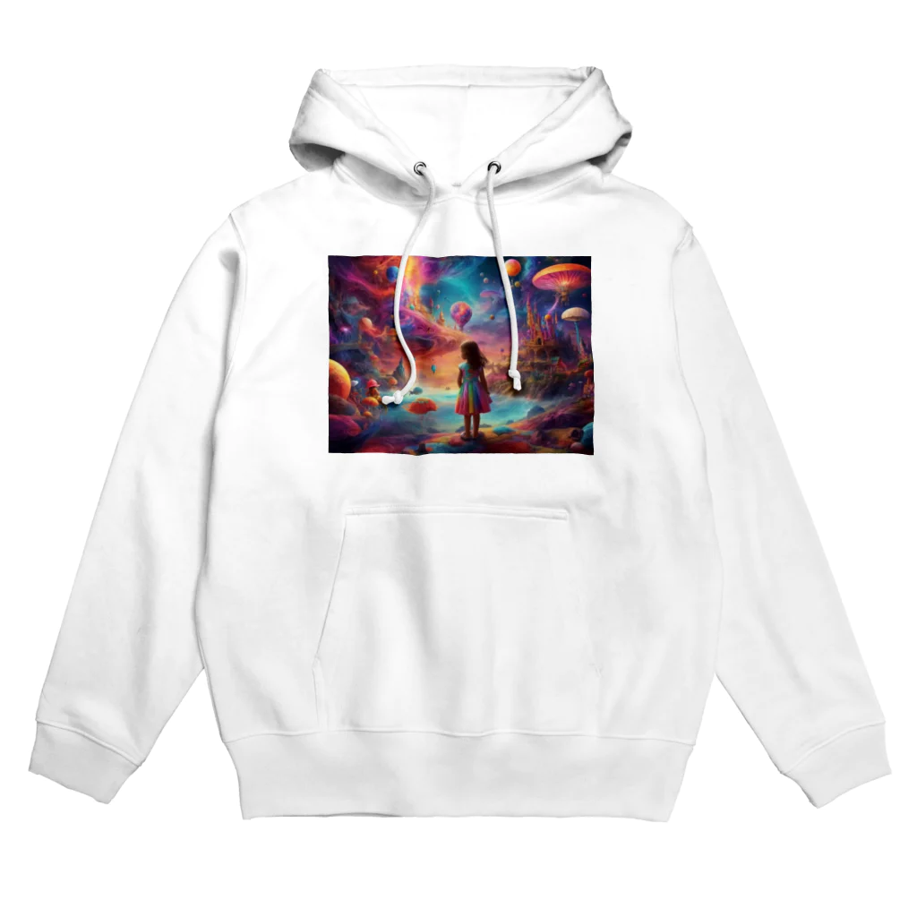 🔥AI art shop🔥の幻想的な世界にいる少女 Hoodie