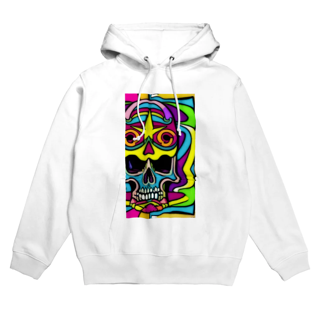 jack_and_beanのヘビーメタルでロックなスカル Hoodie