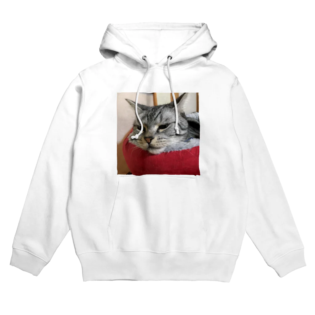 ねこノートのあごのせ寝 Hoodie