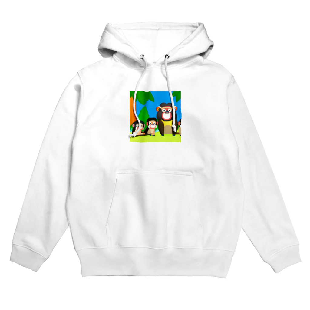 cocodonの森の中のマントヒヒ親子 Hoodie