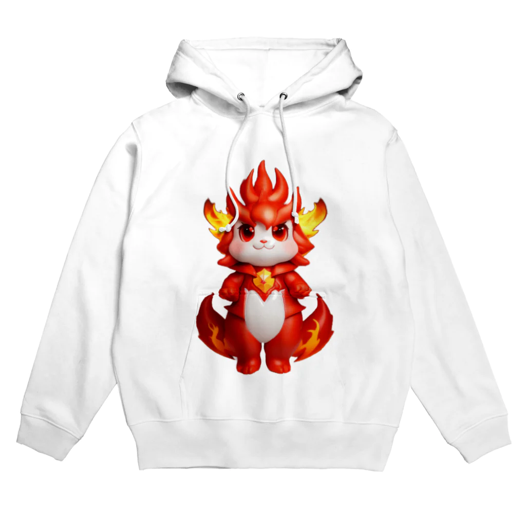 路傍の石のもふもふ村のファイアードラゴン Hoodie