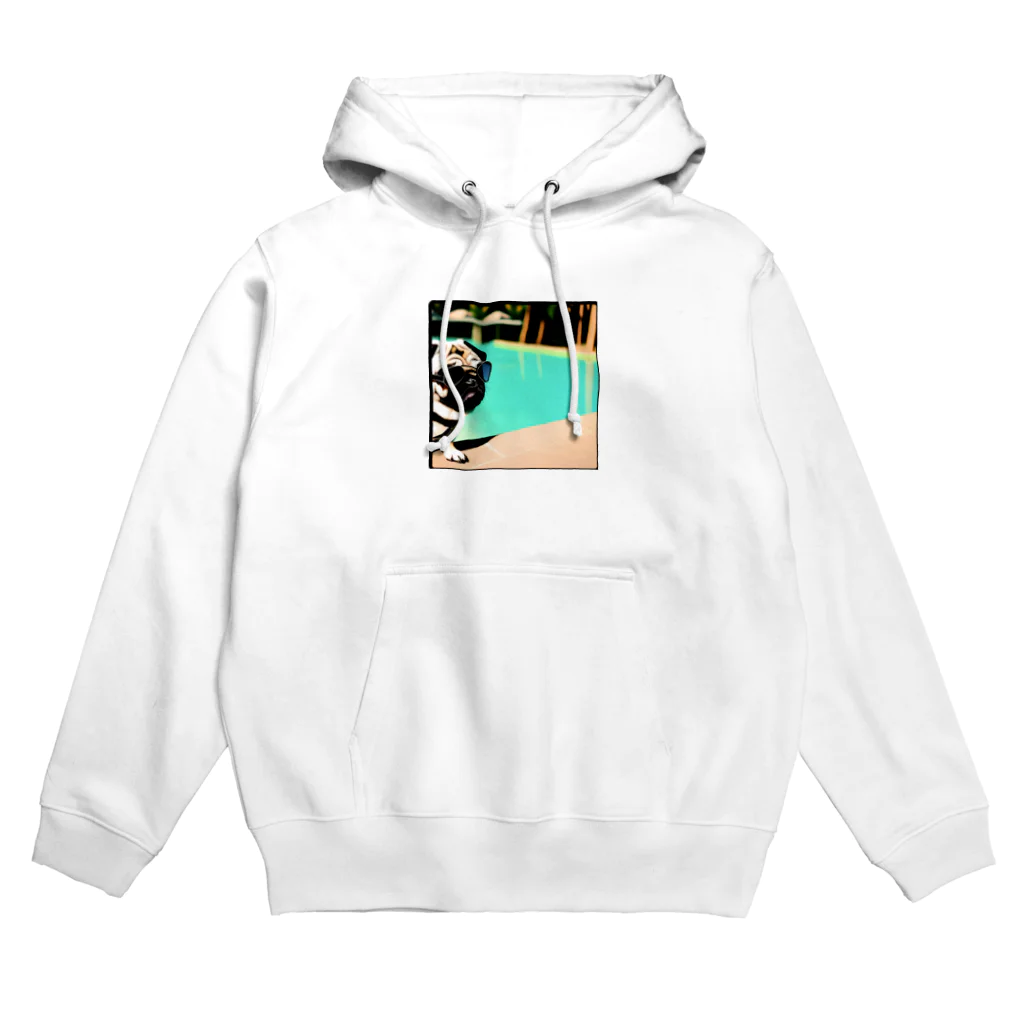 パグ男くんの休日のパグ男 Hoodie